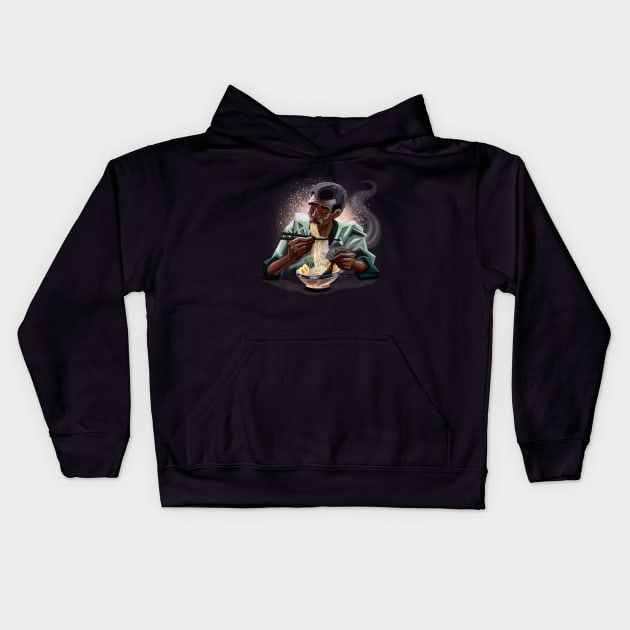 Ramen love Kids Hoodie by deb draws